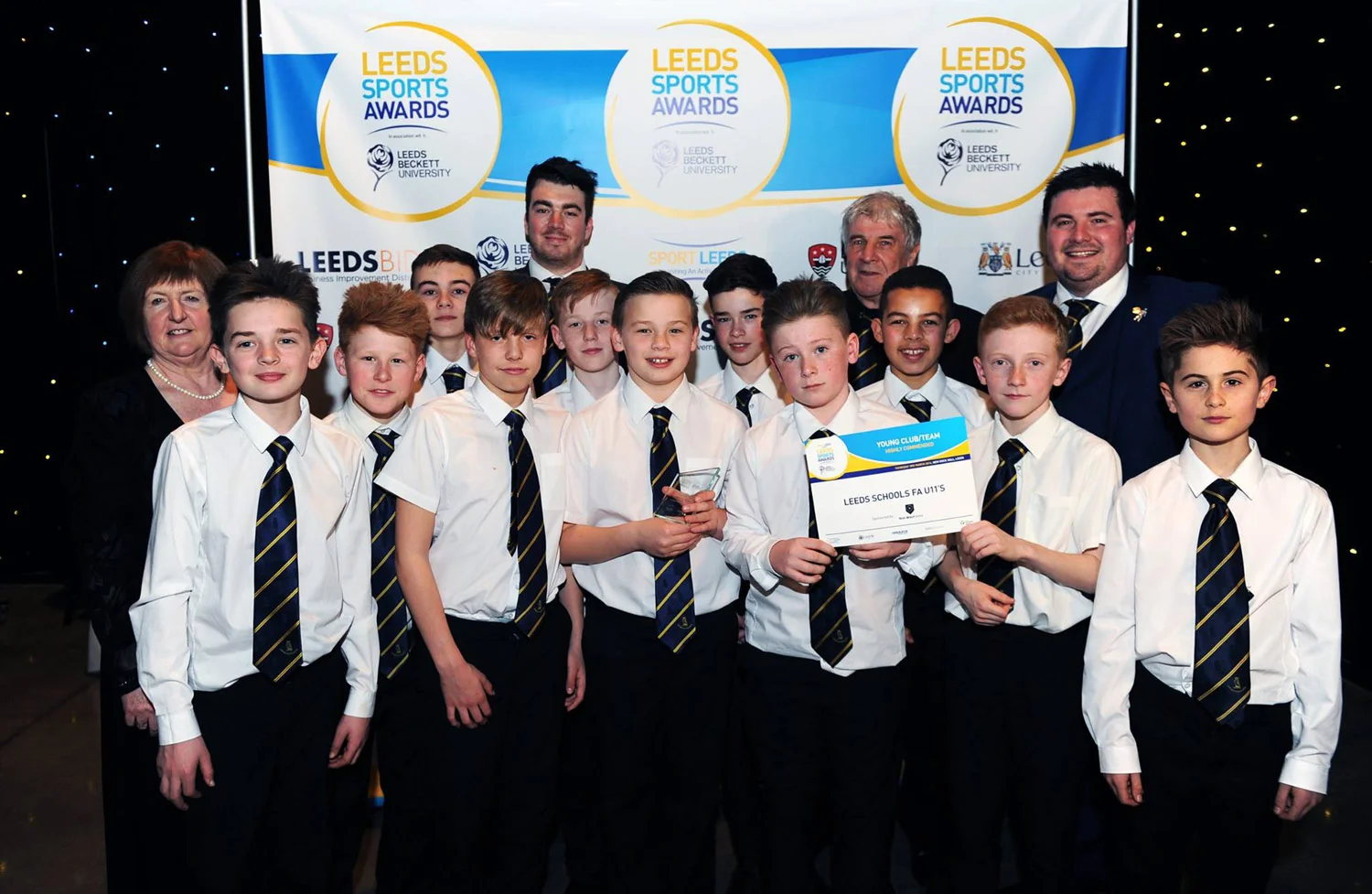 Photo: Billy is 3rd from the left on the front row. Photo from Yorkshire Evening Post Facebook page. ©All Rights Reserved.