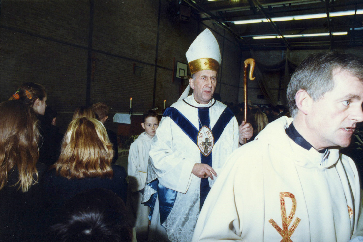 Photo: Bishop David Konstant at St. Mary's Menston Silver Jubilee Mass, 1989