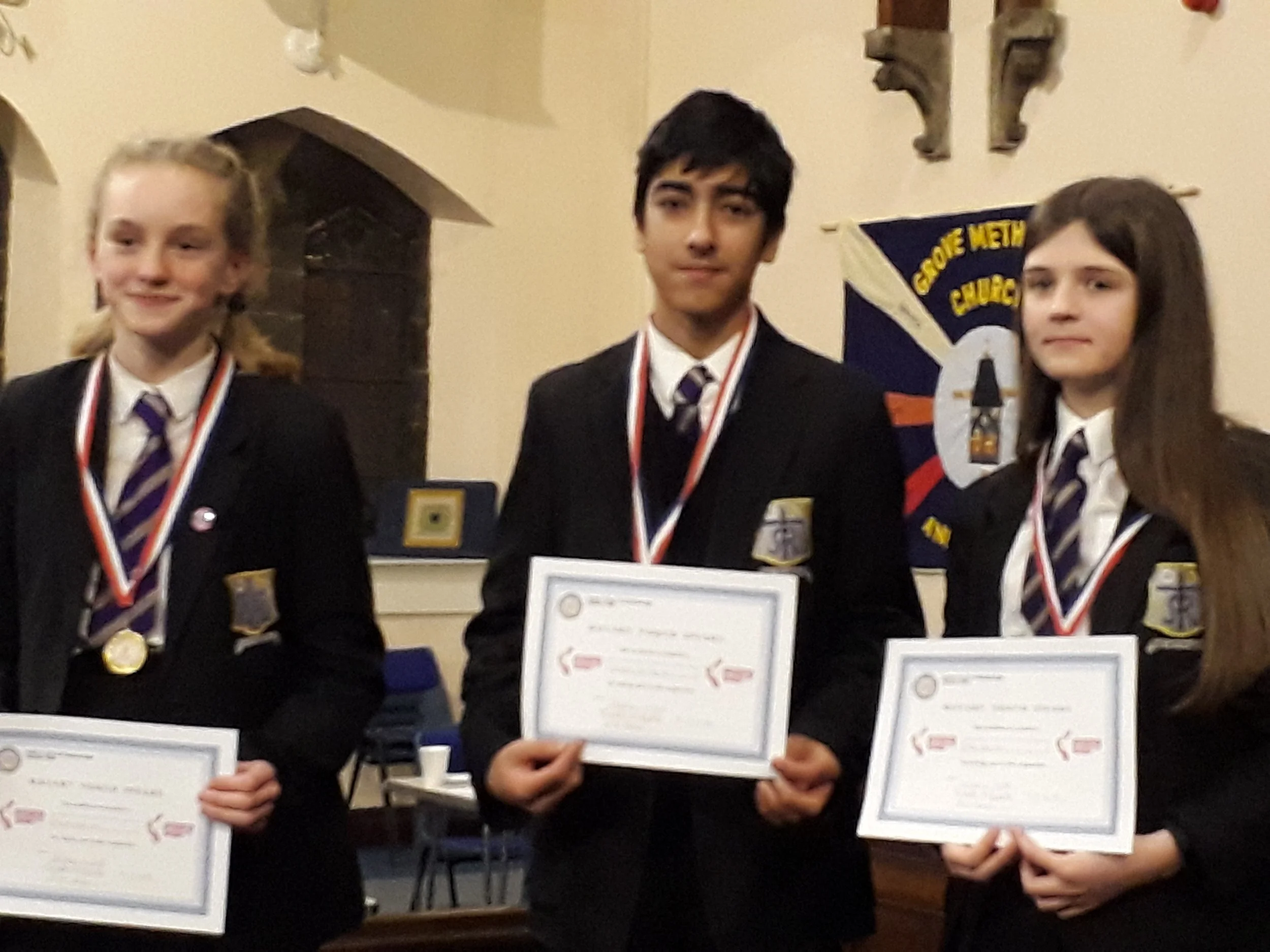Photo: Alice Thornton, Joseph De Souza, Mae Crampton 