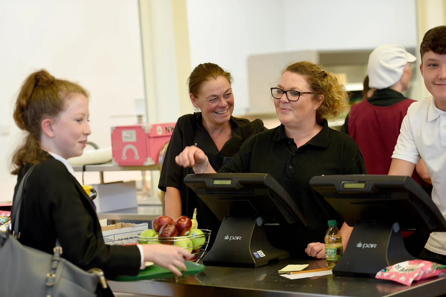 Photo: Our Dining Hall is a pleasant environment in which pupils can enjoy a healthy meal with friends