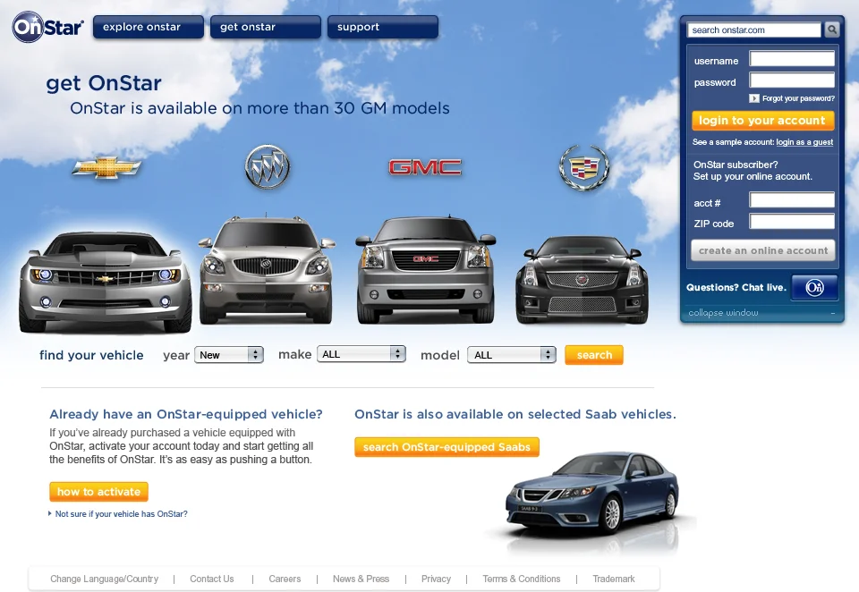 Get Onstar Page