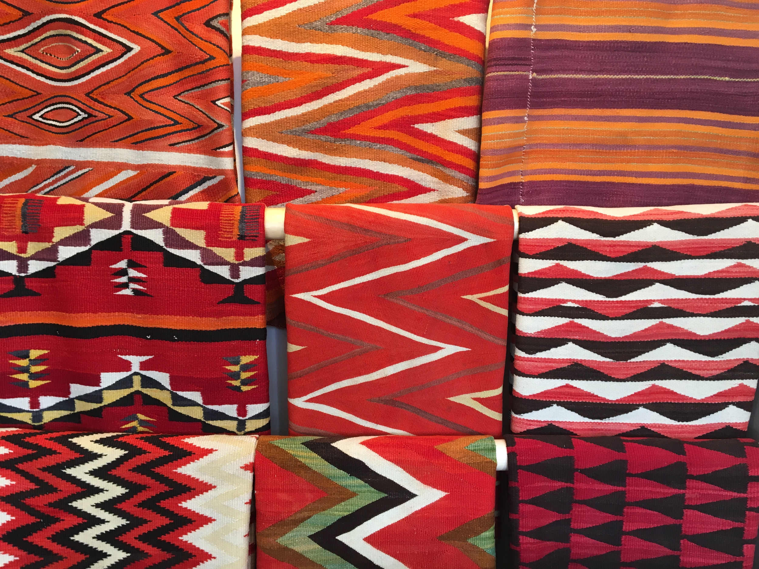 More blankets. Shiprock, Santa Fe