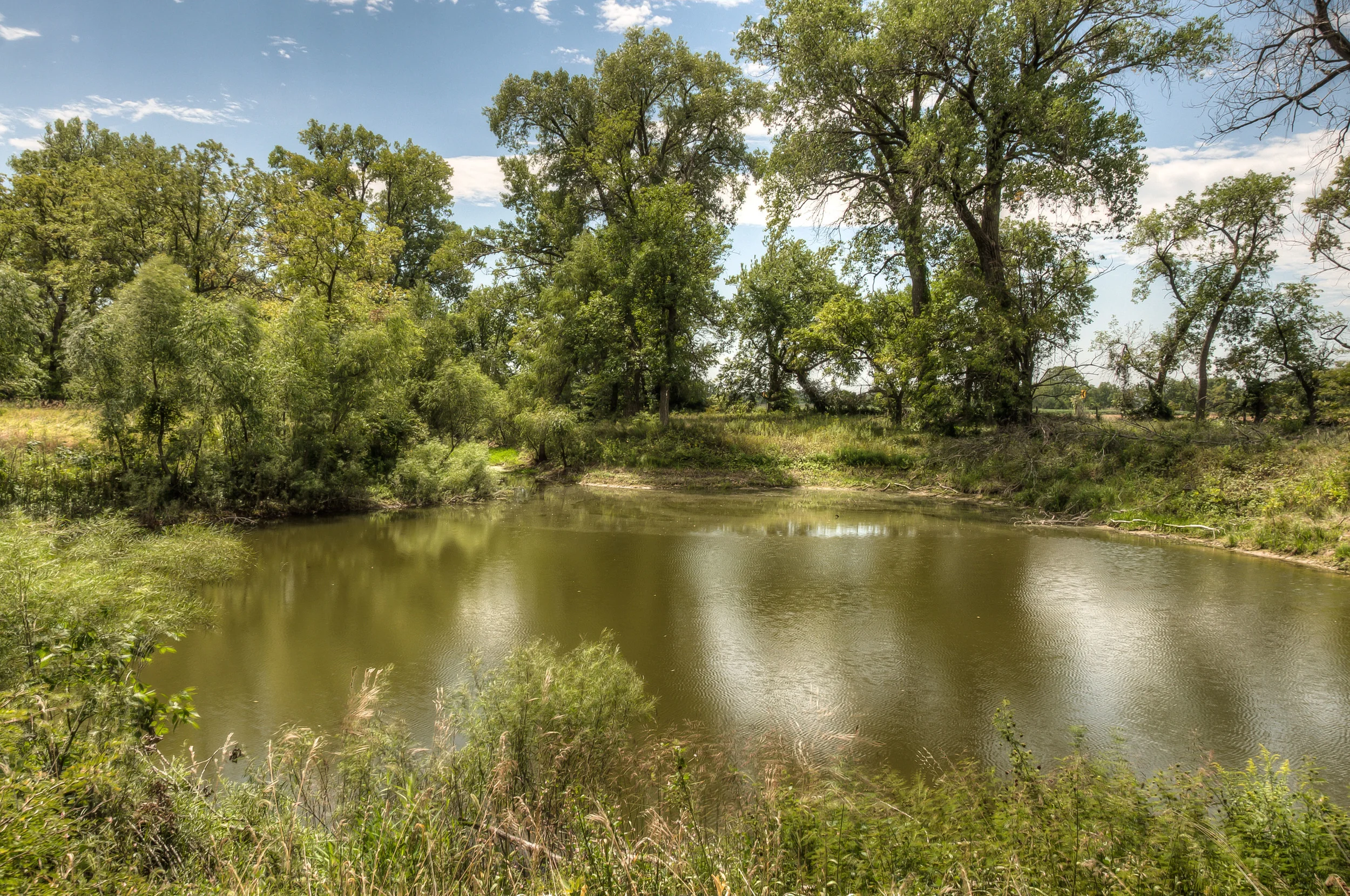 One of our 2 fishing ponds at the Family Camping Area
