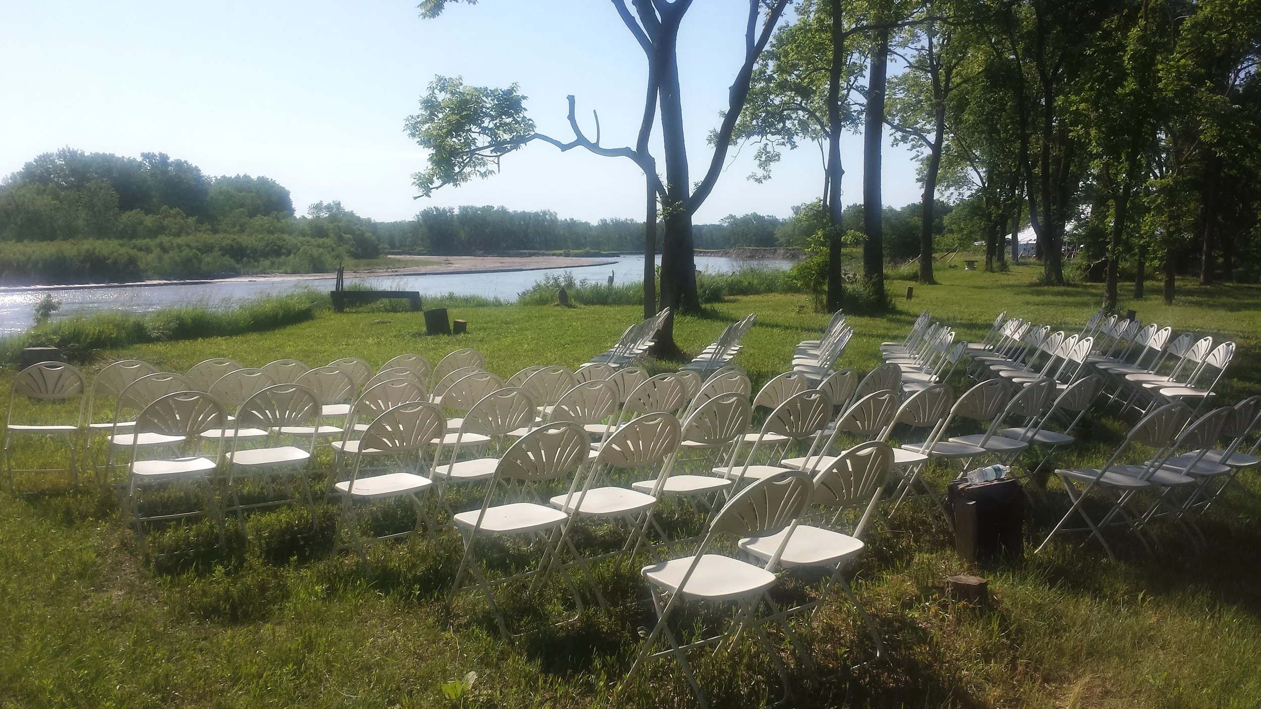 All set up for the big wedding event!