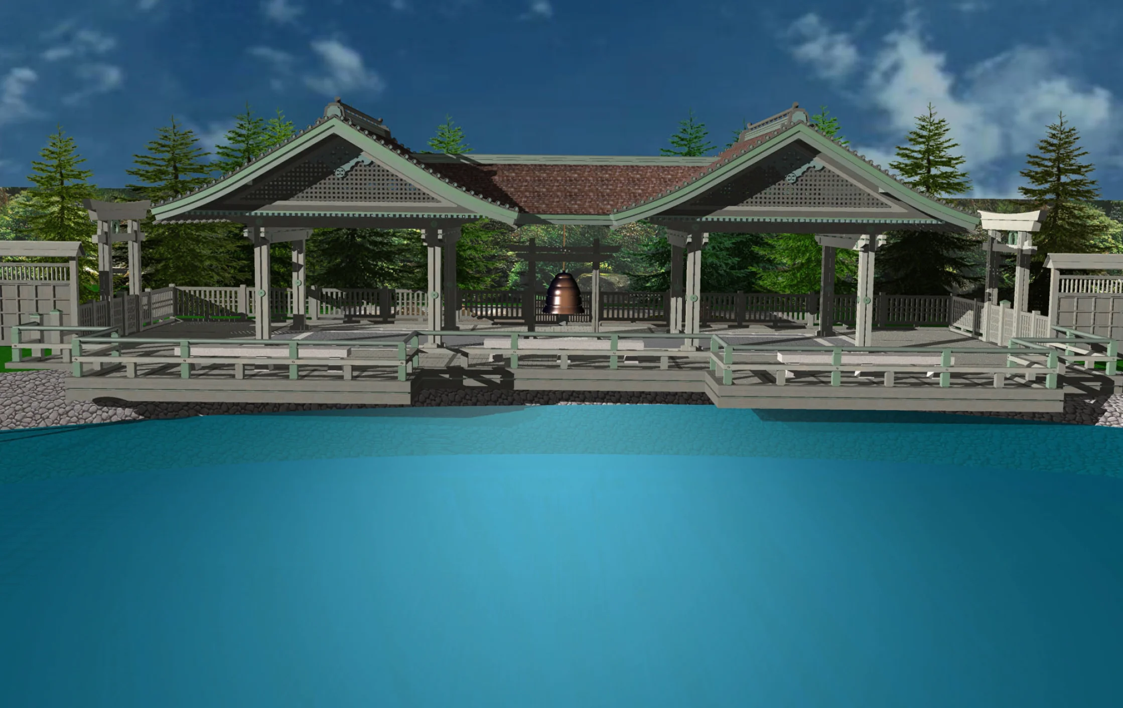  Kariya Park Japanese Garden - City of Mississauga&nbsp;(rendered model) 