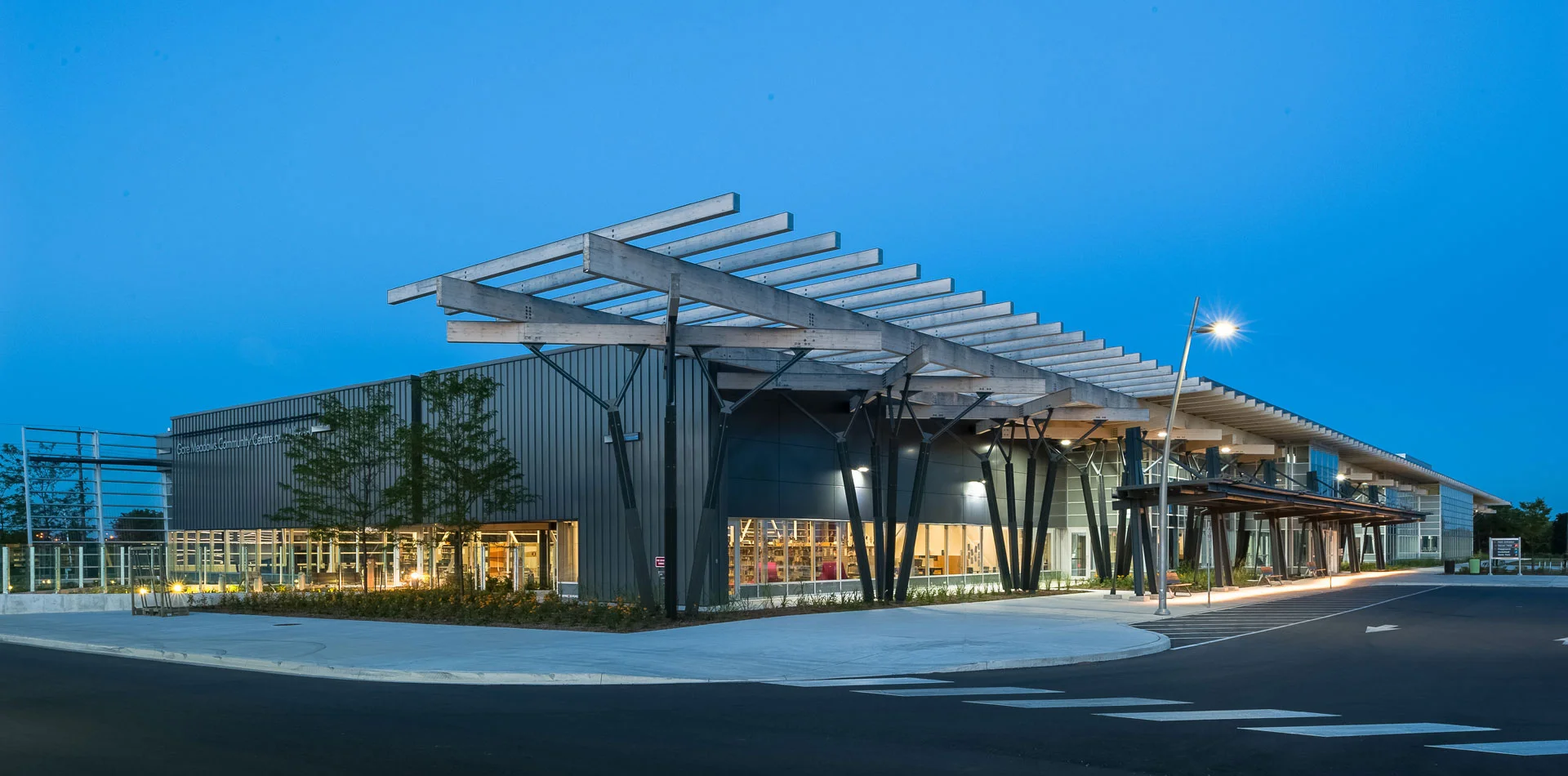 Gore Meadows ZAS Architects - Library, Swimming Pools, Skating, Soccer, Recreation Complex - City of Brampton