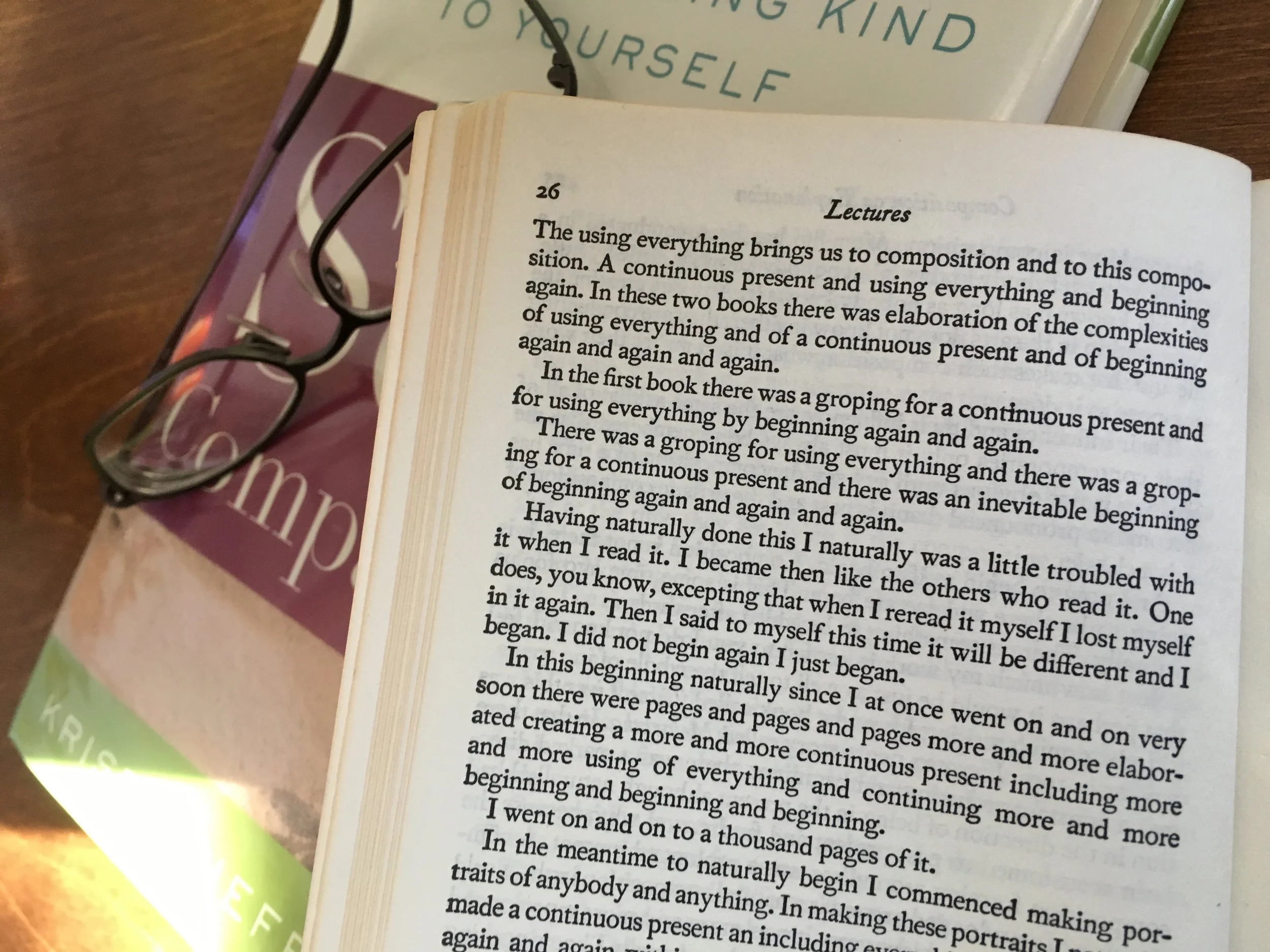 Shifting our paradigm from self-esteem to self-compassion isn't a day's work. But like Gertrude Stein, we can begin, again and again.