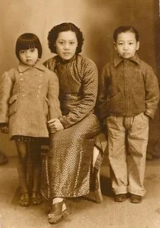 Joann's mother, grandmother, and maternal uncle in Macau.