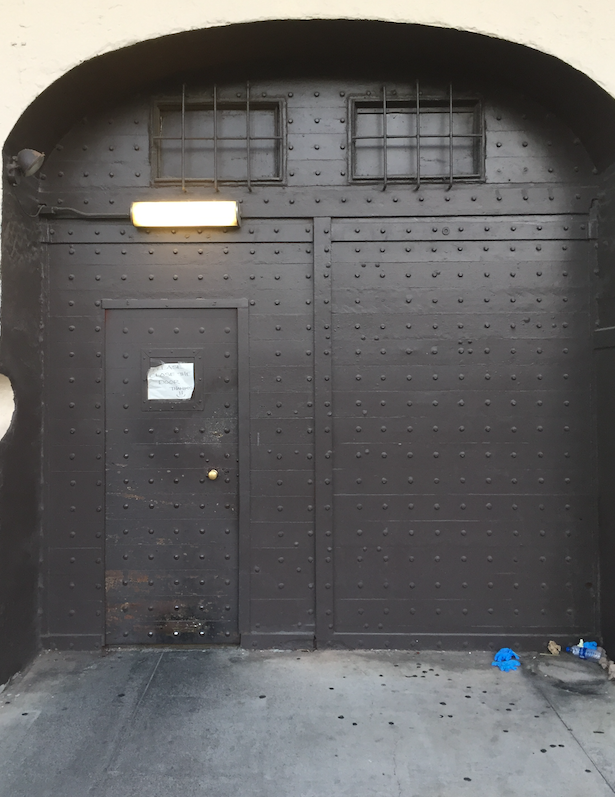 Exit door.