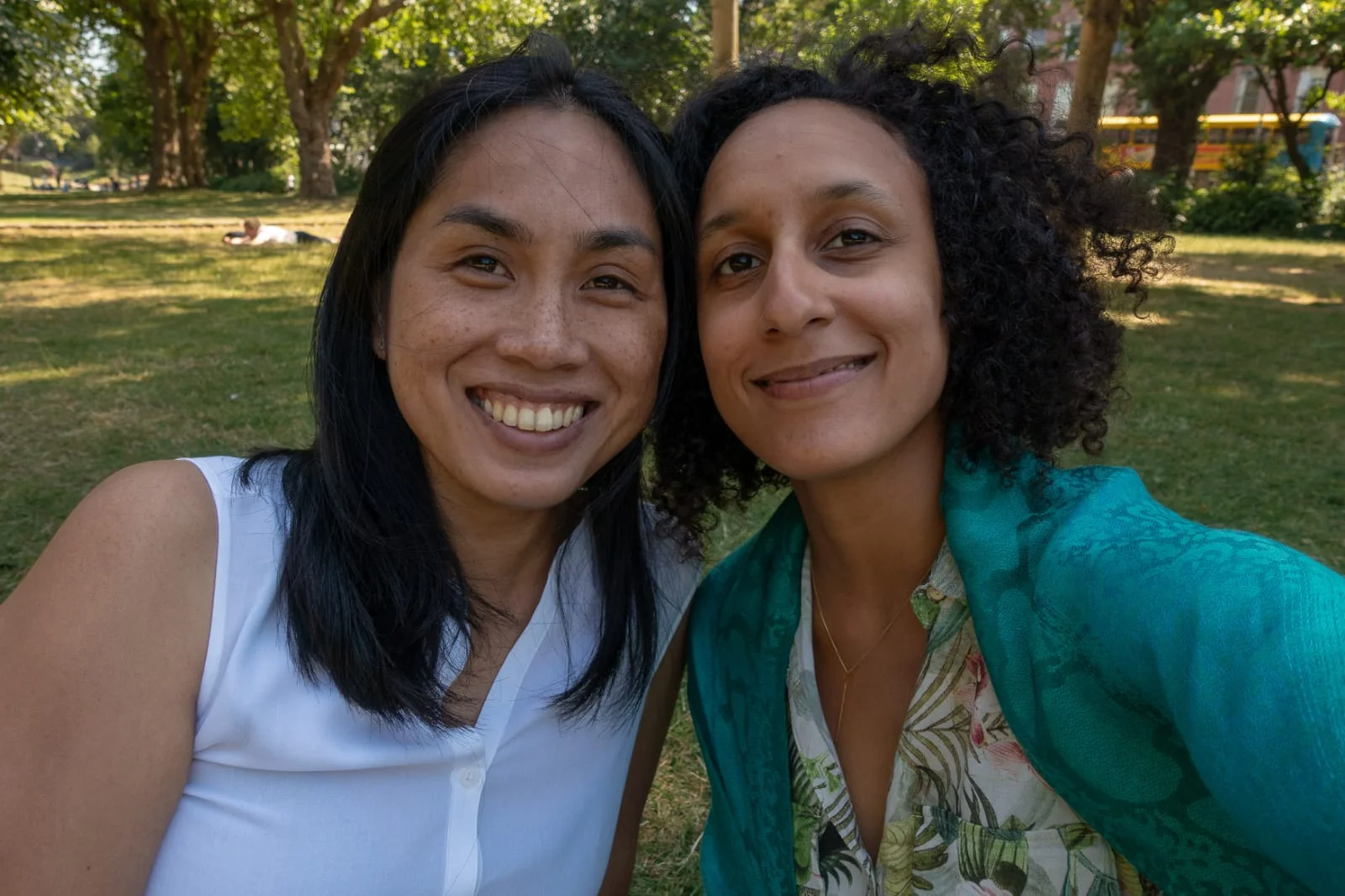 With friend Marina in Dublin.