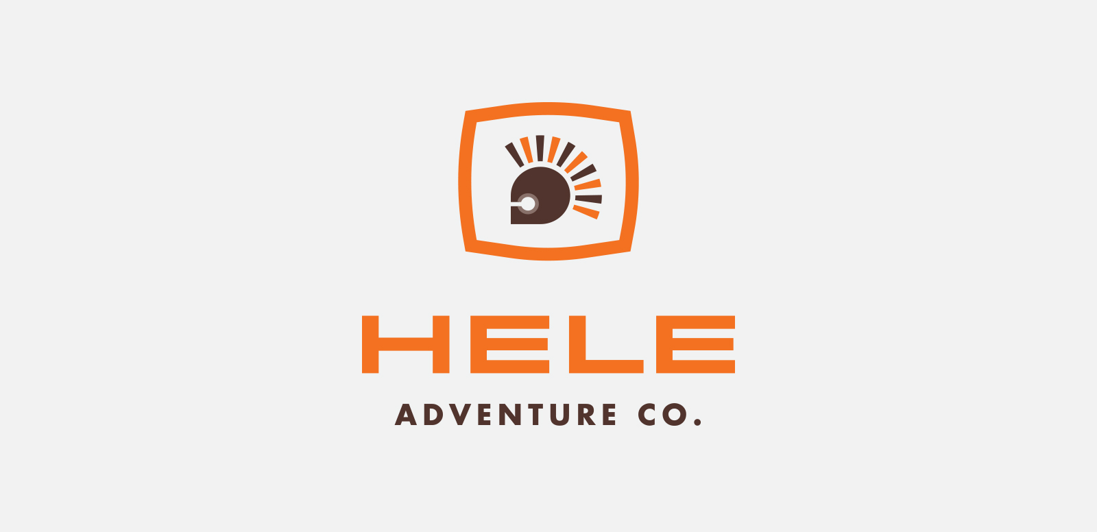 HELE ADVENTURE CO. Logo concept for a Hawaii-based guided hiking company. Student work, 2014.