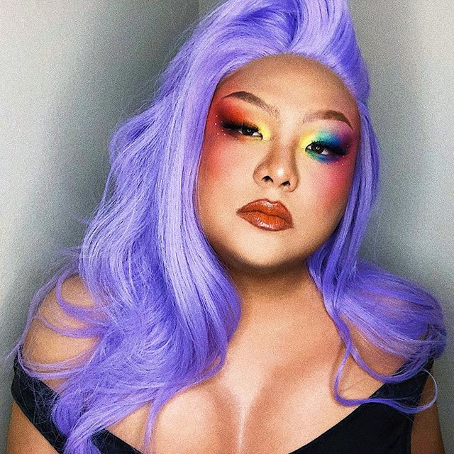 had a gay ol&rsquo; time doing this soft drag #pride look on my good sis @diarrheart