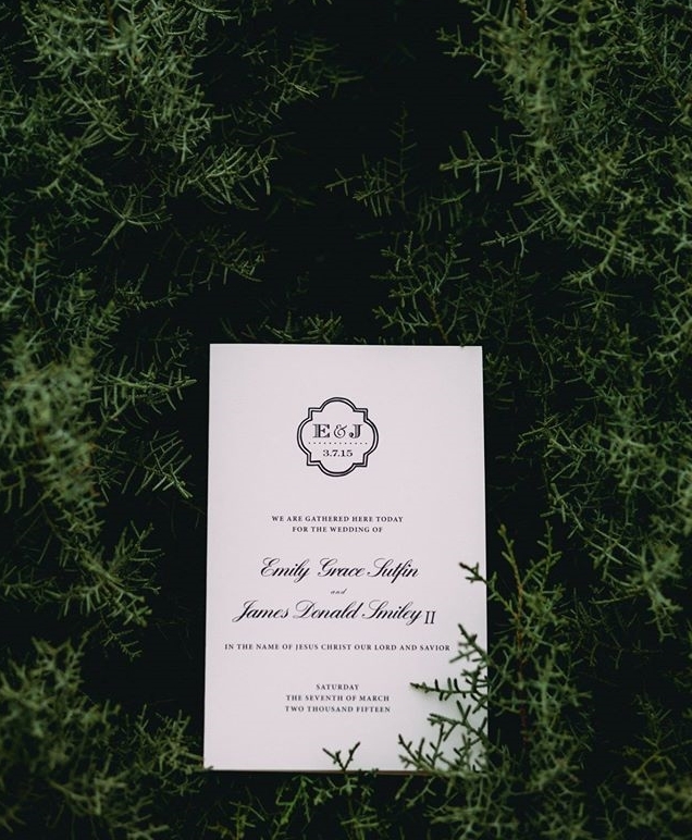 Wedding Programs Photo by Grant Daniels Photography