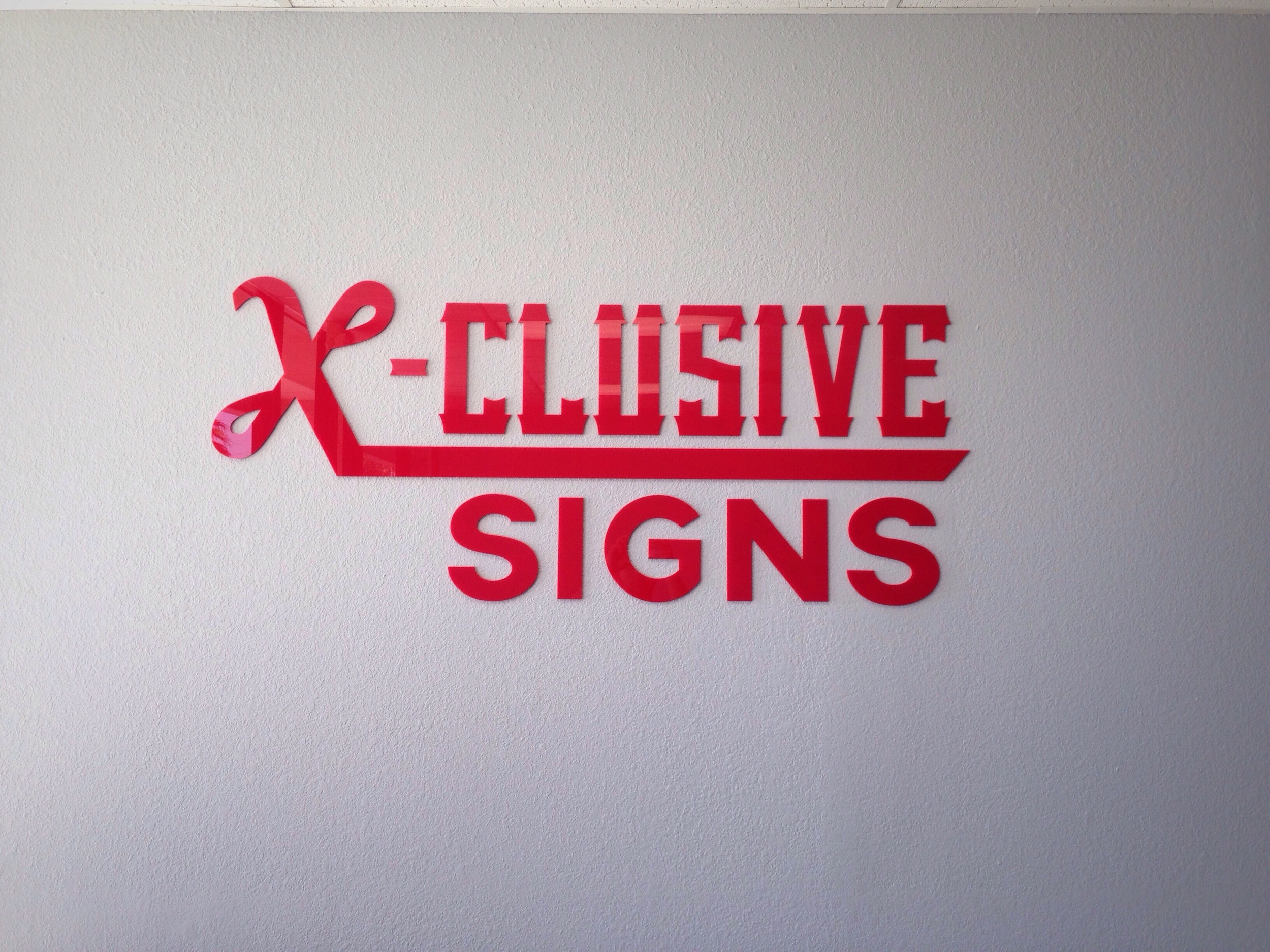Red Acrylic Dimensional Lettering