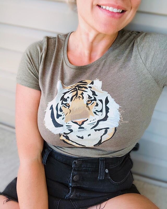 Shop our new cropped and full length Tiger tees in the shop now !