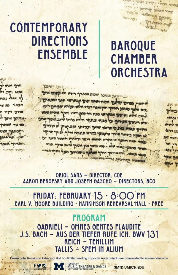 Contemporary Directions Ensemble and Baroque Chamber Orchestra