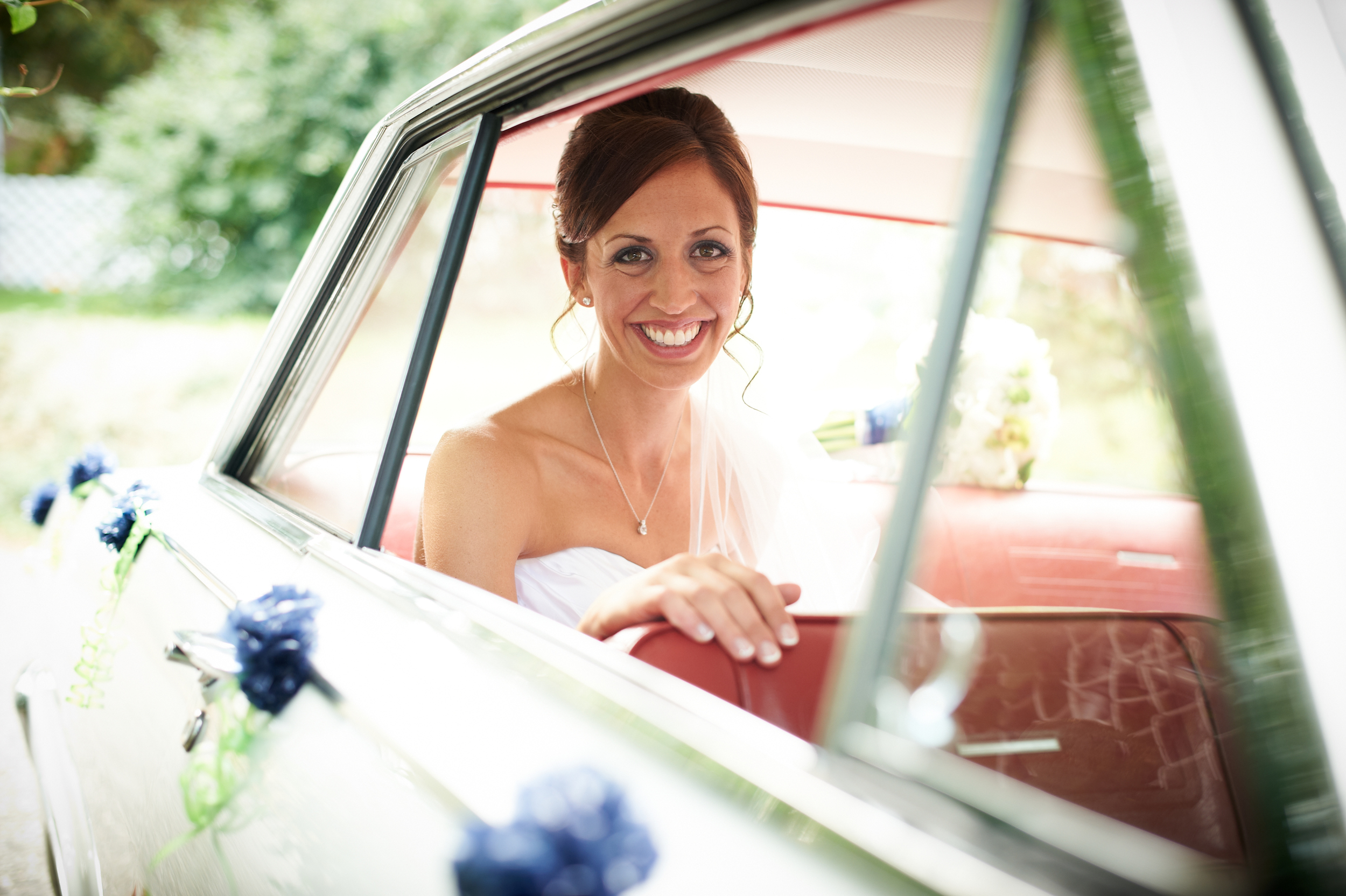 The blushing bride