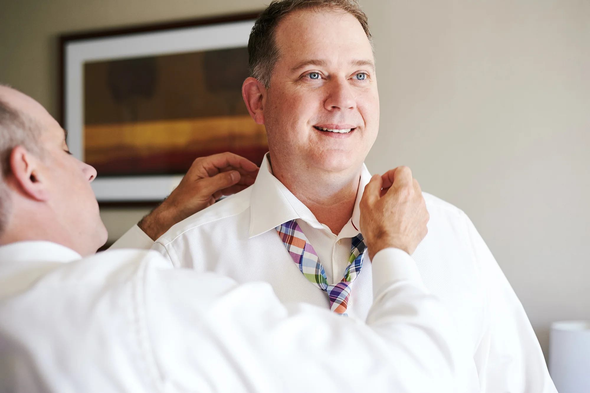 The Groom getting ready
