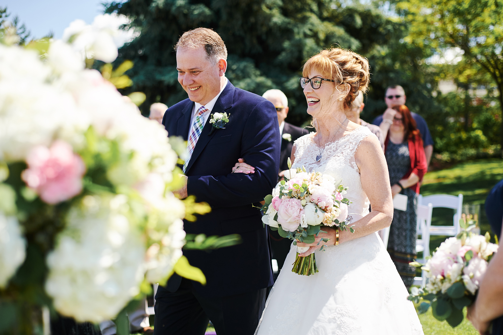 walking down the aisle