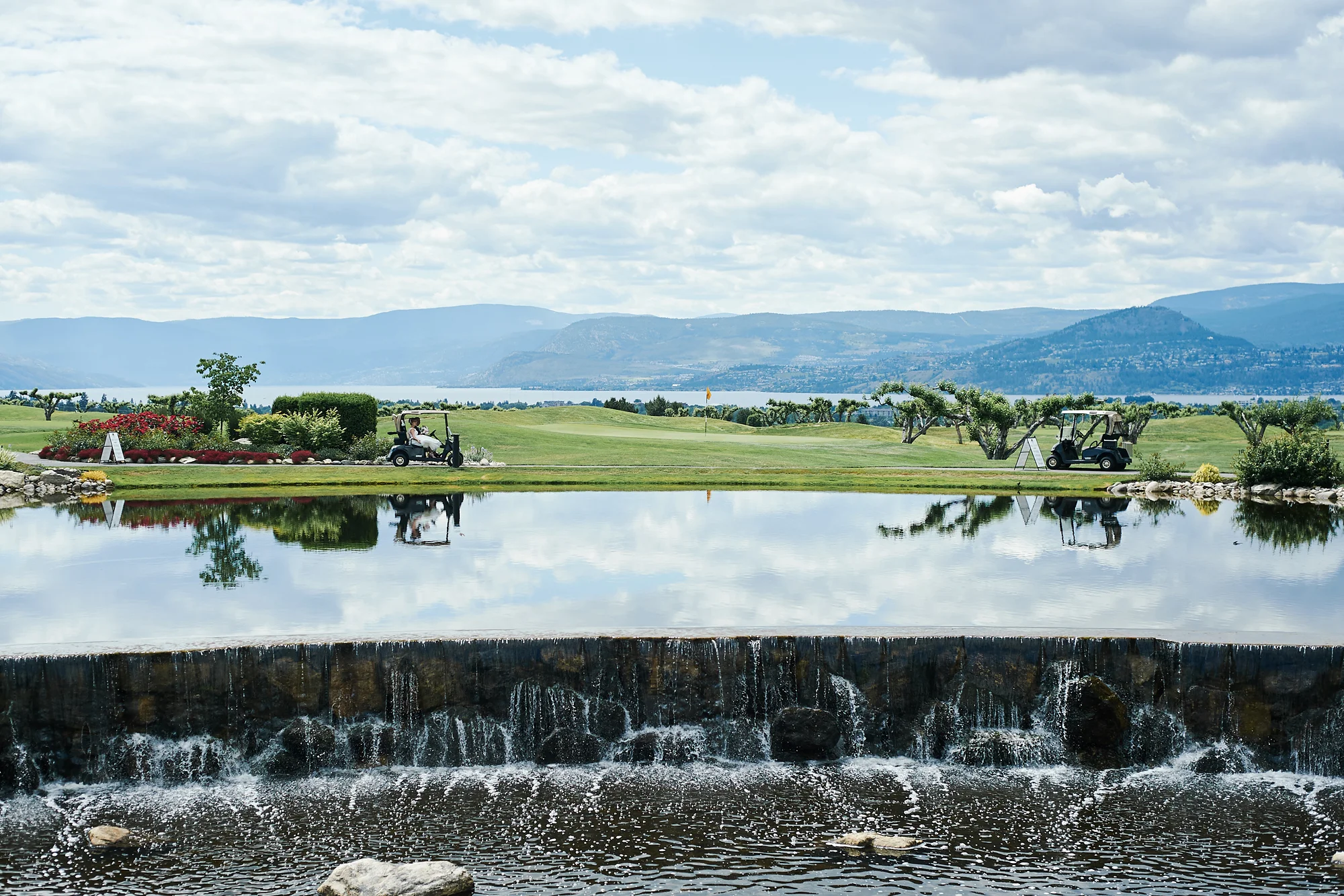 the scenic views at the harvest golf course