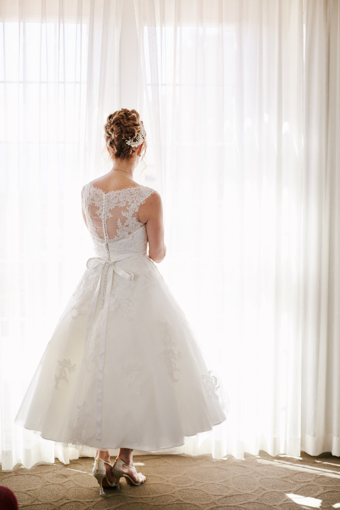 Portrait of the bride in soft light