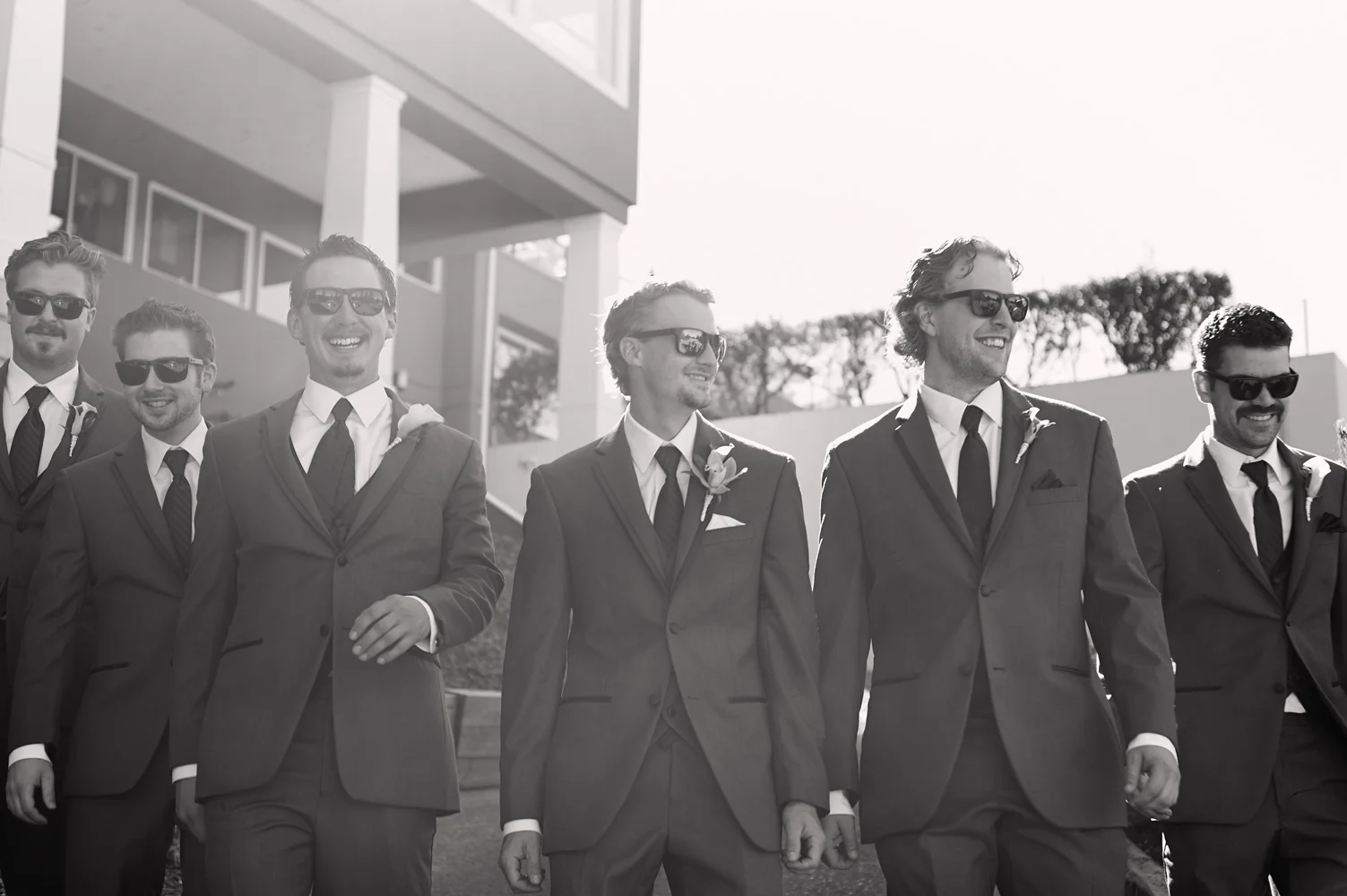groom and groomsmen portrait