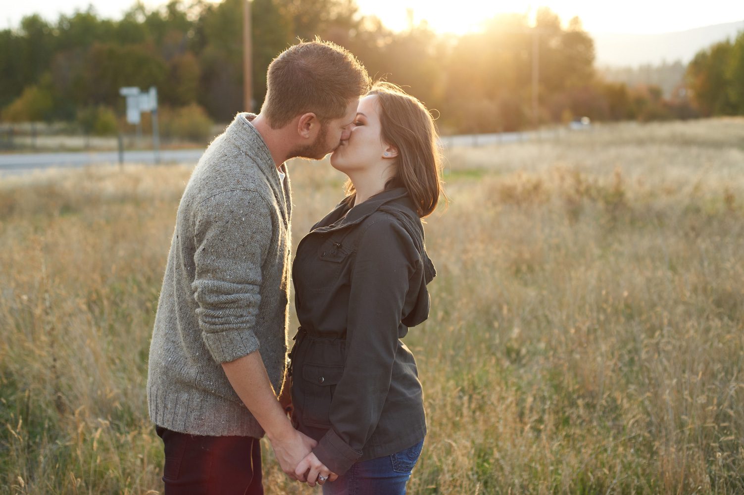 engagement session golden hour