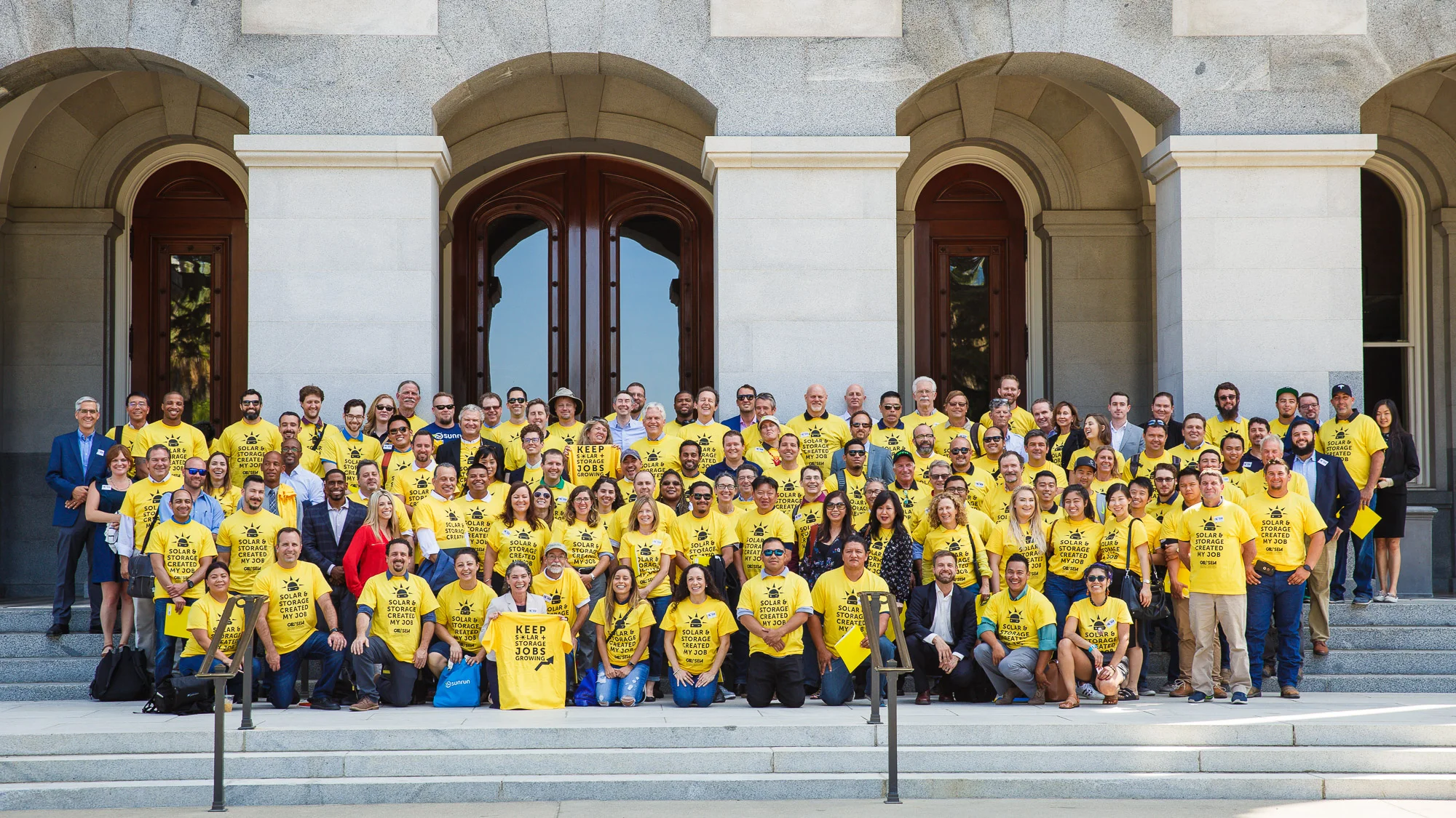 150 Solar and Energy Storage Workers Gather at California Capitol to Push for Continued Growth for Local Markets