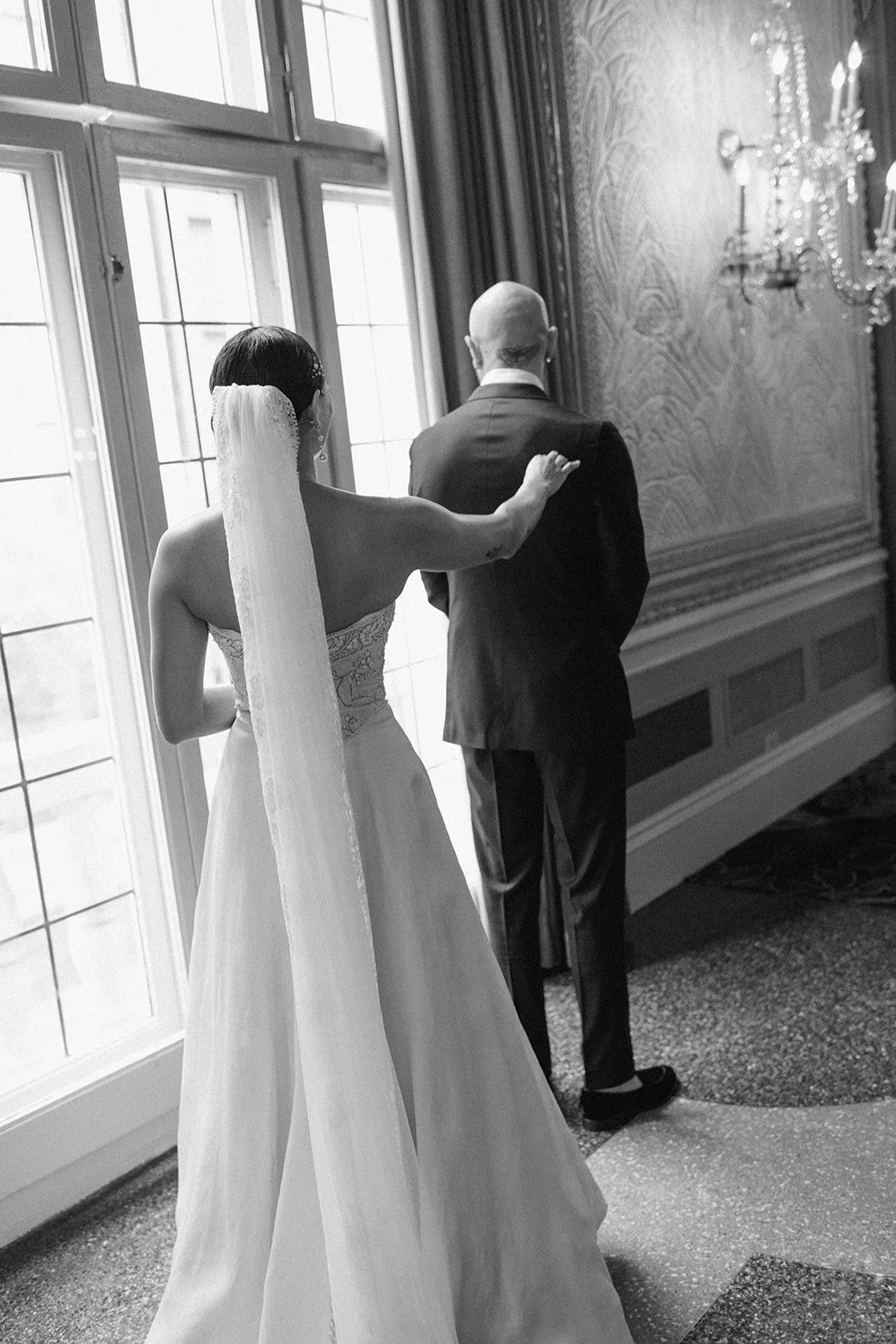 St. Louis Wedding Photographer The Marions First Look Portraits