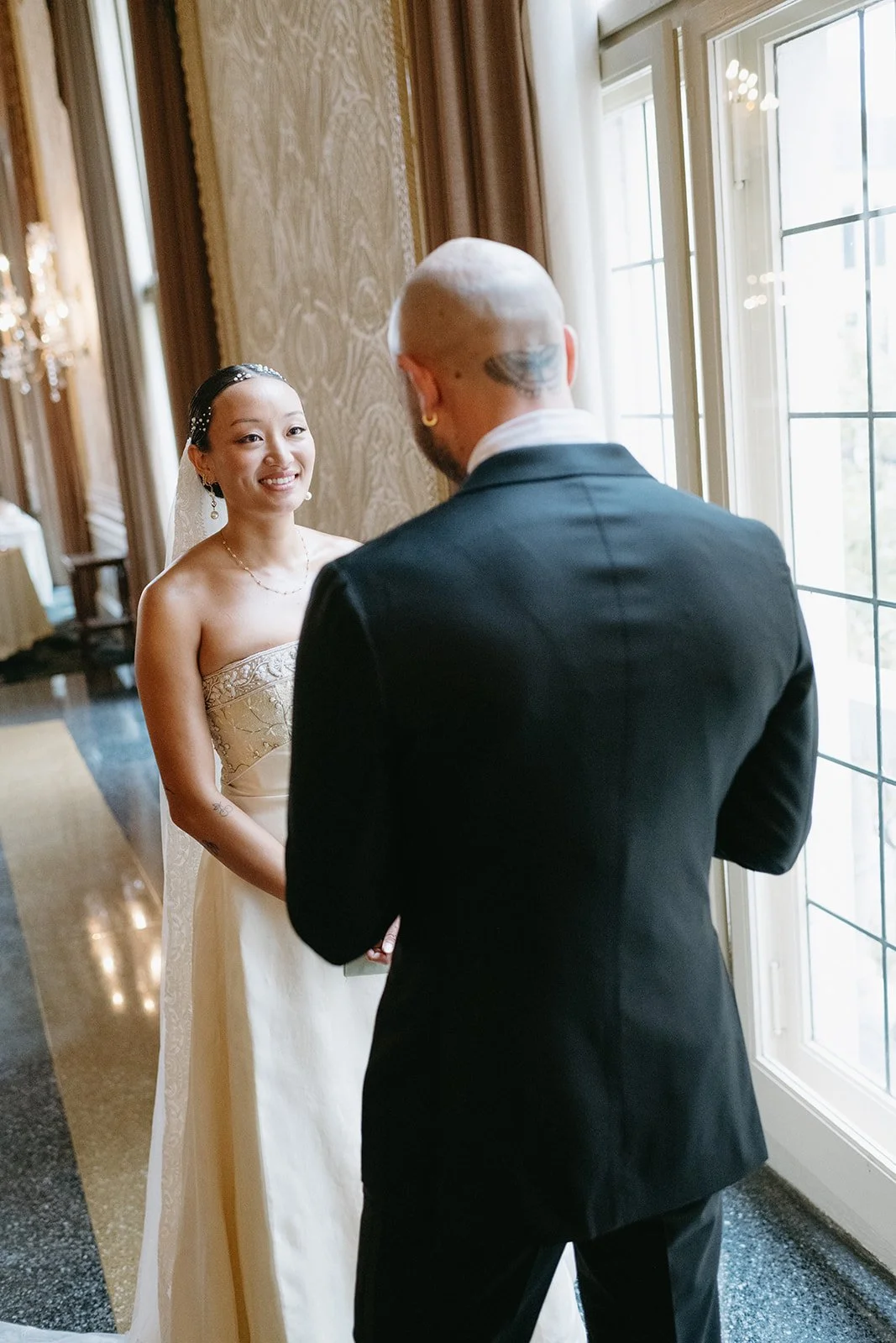 St. Louis Wedding Photographer The Marions First Look Portraits