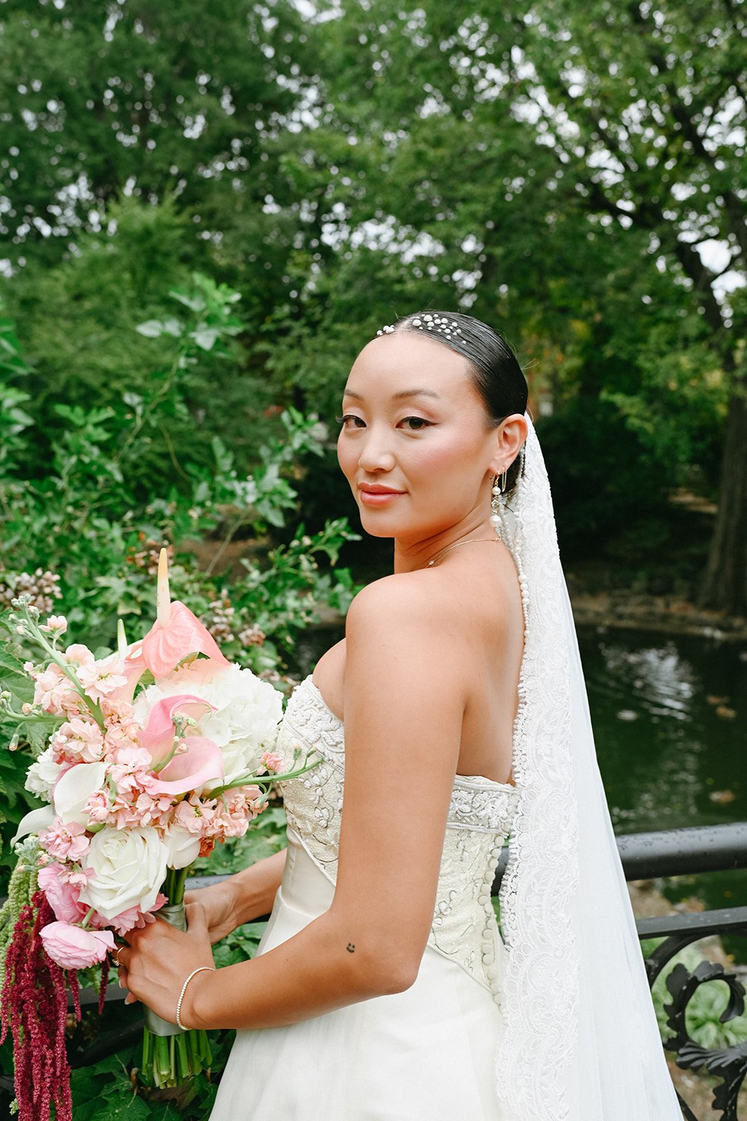 St. Louis Wedding Photographer The Marions Newlywed Portraits Lafayette Square Park