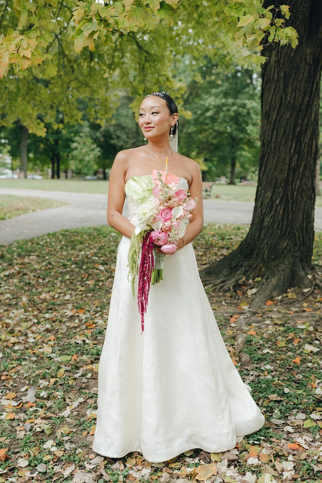 St. Louis Wedding Photographer The Marions Newlywed Portraits Lafayette Square Park