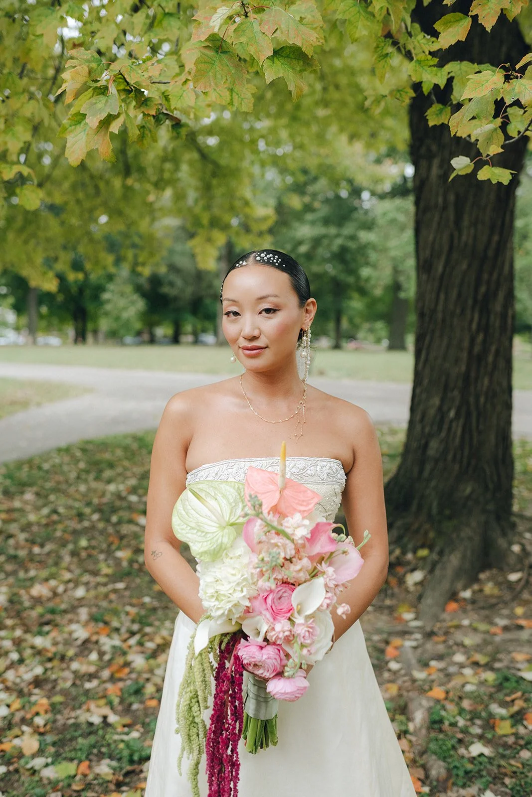 St. Louis Wedding Photographer The Marions Newlywed Portraits Lafayette Square Park