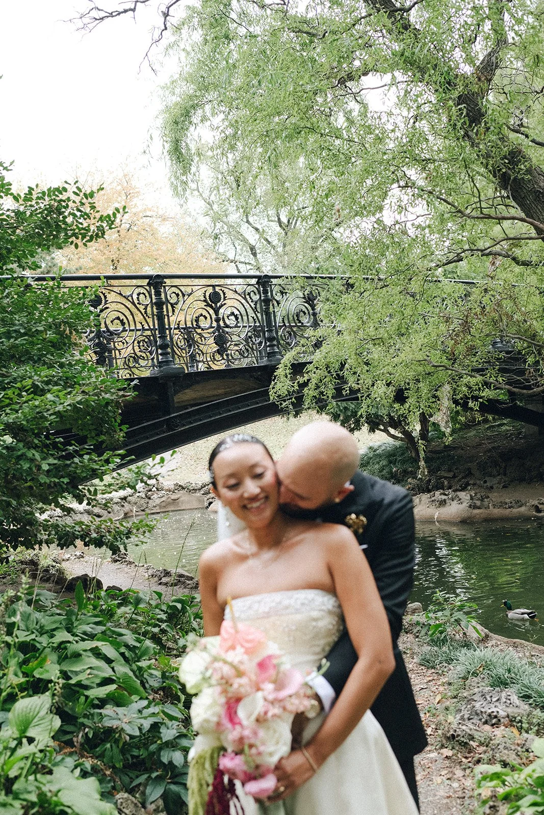 St. Louis Wedding Photographer The Marions Newlywed Portraits Lafayette Square Park