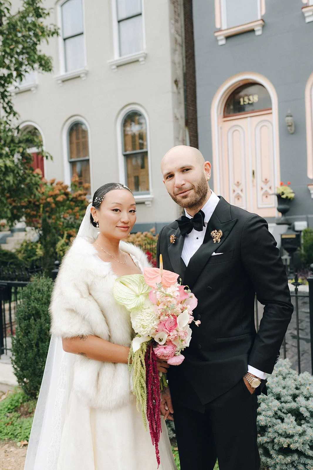 St. Louis Wedding Photographer The Marions Newlywed Portraits Lafayette Square Park