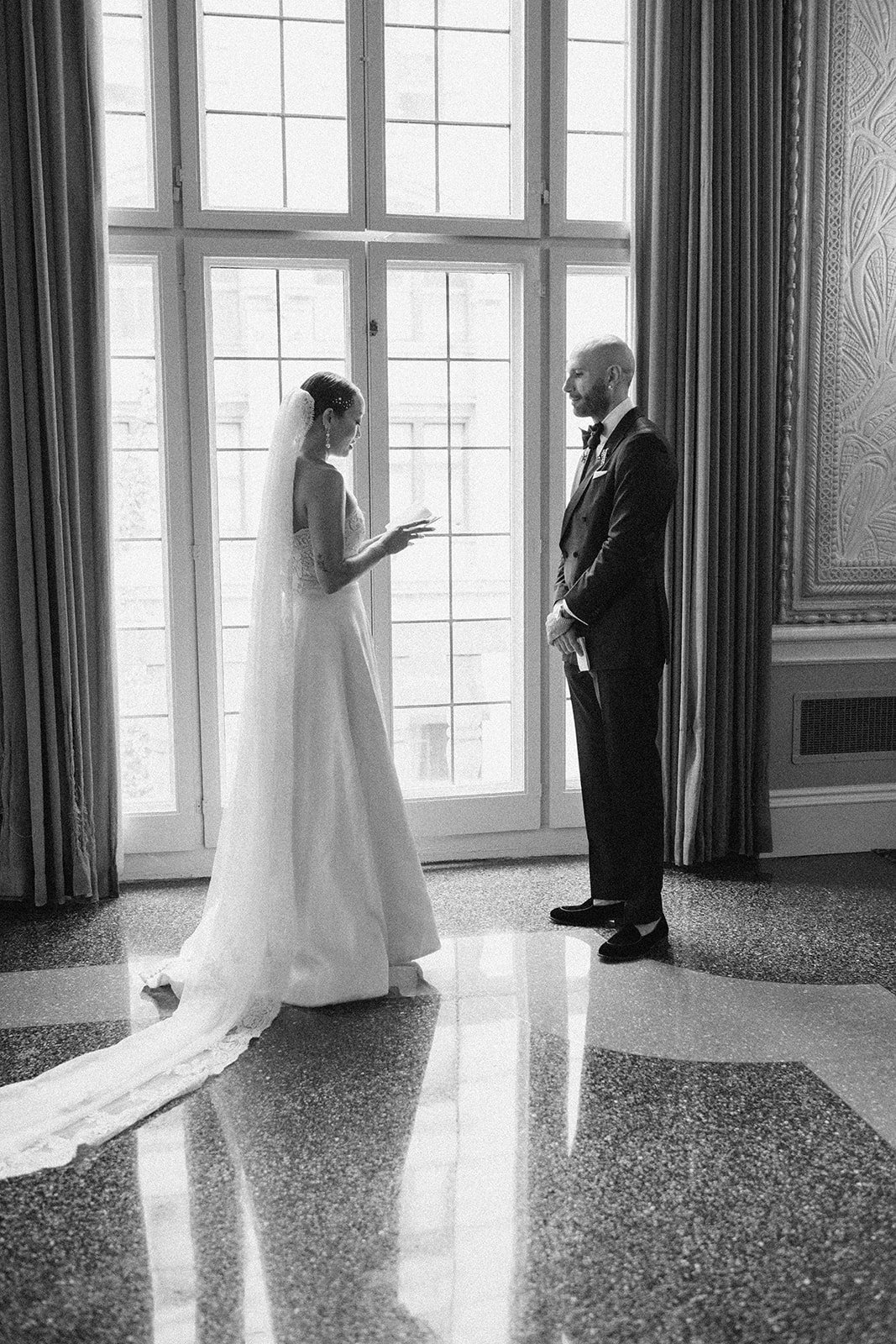 St. Louis Wedding Photographer The Marions First Look Portraits