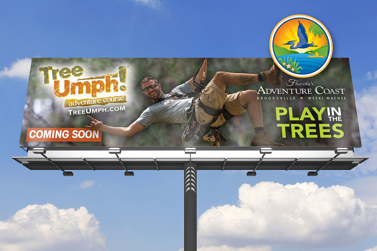 My photo featured on a billboard. Billboard design by norakramerdesigns.com