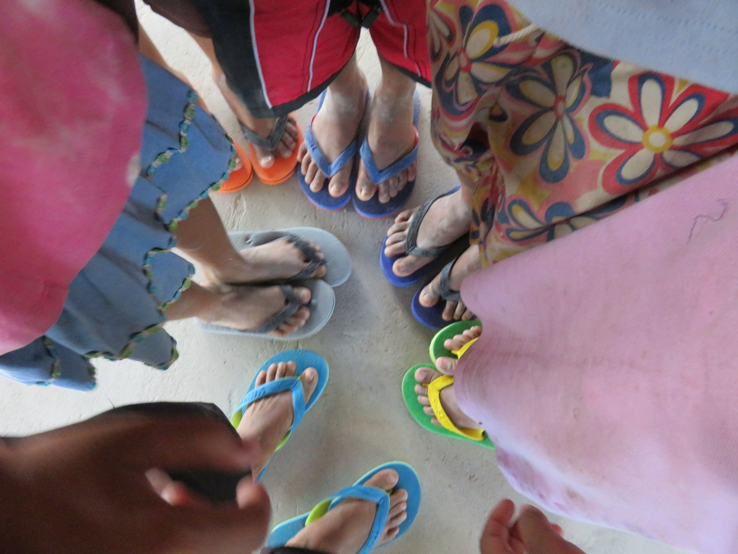 New sandals for Side 4 bakwit children