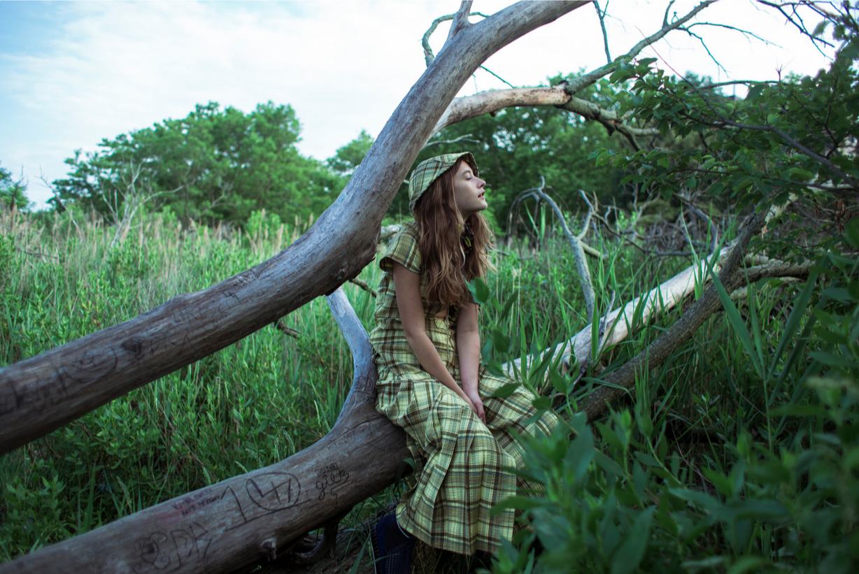  Bikini Top &amp; Yellow Plaid Dress featured in Bullet Magazine 