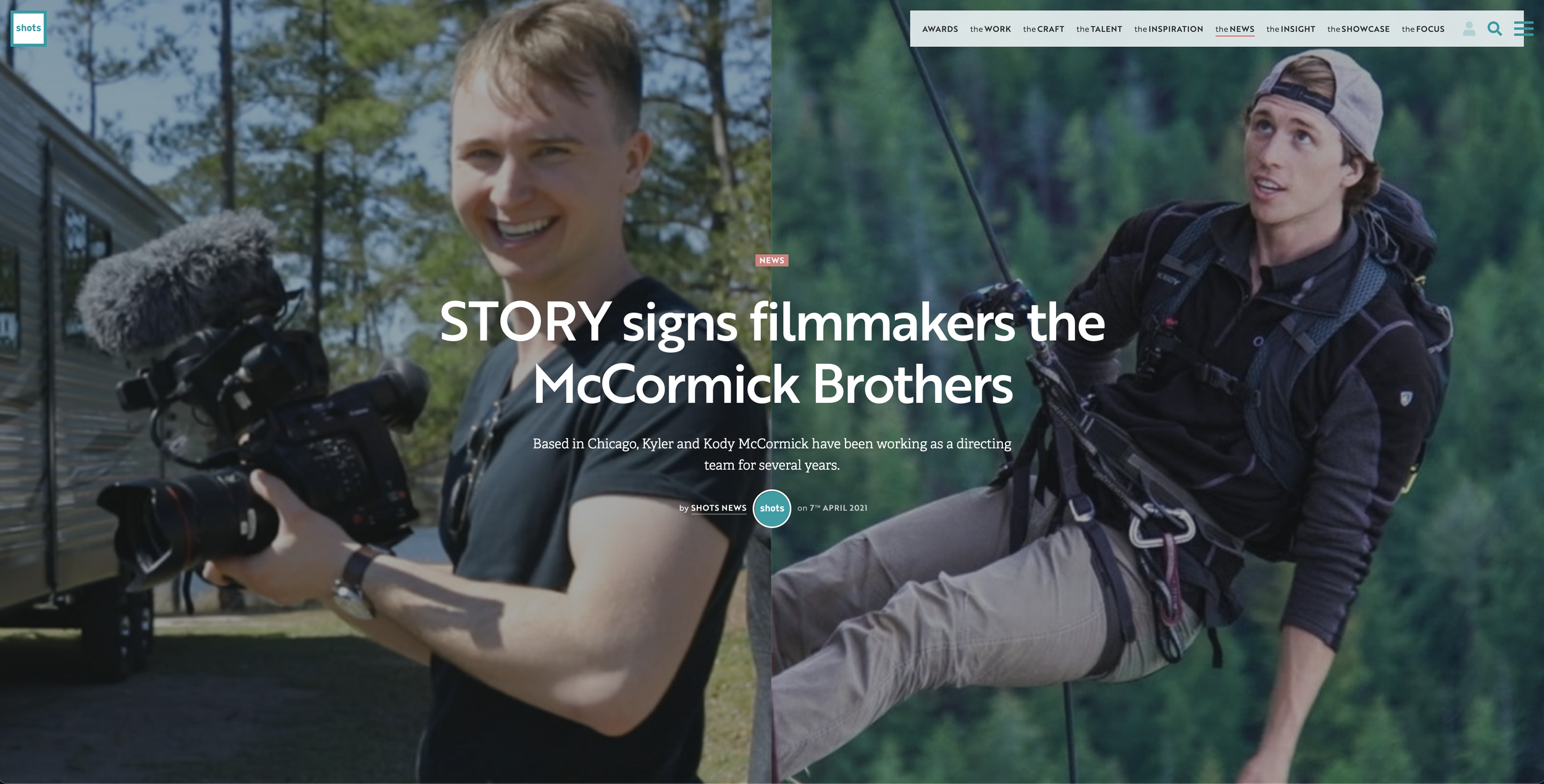 Shoot Online feature Kyler McCormick Kody McCormick The Outbound Life