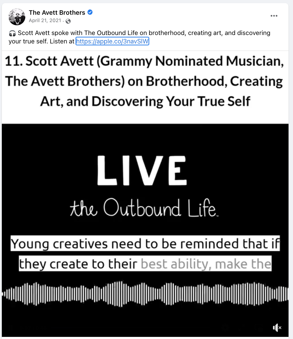 The Avett Brothers podcast Kyler McCormick Kody McCormick The Outbound Life