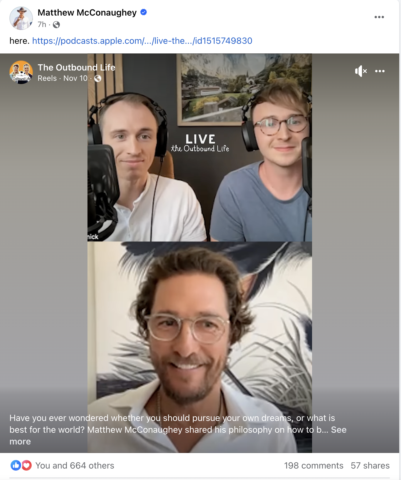 Kyler McCormick Kody McCormick Live The Outbound Life podcast Matthew McConaughey