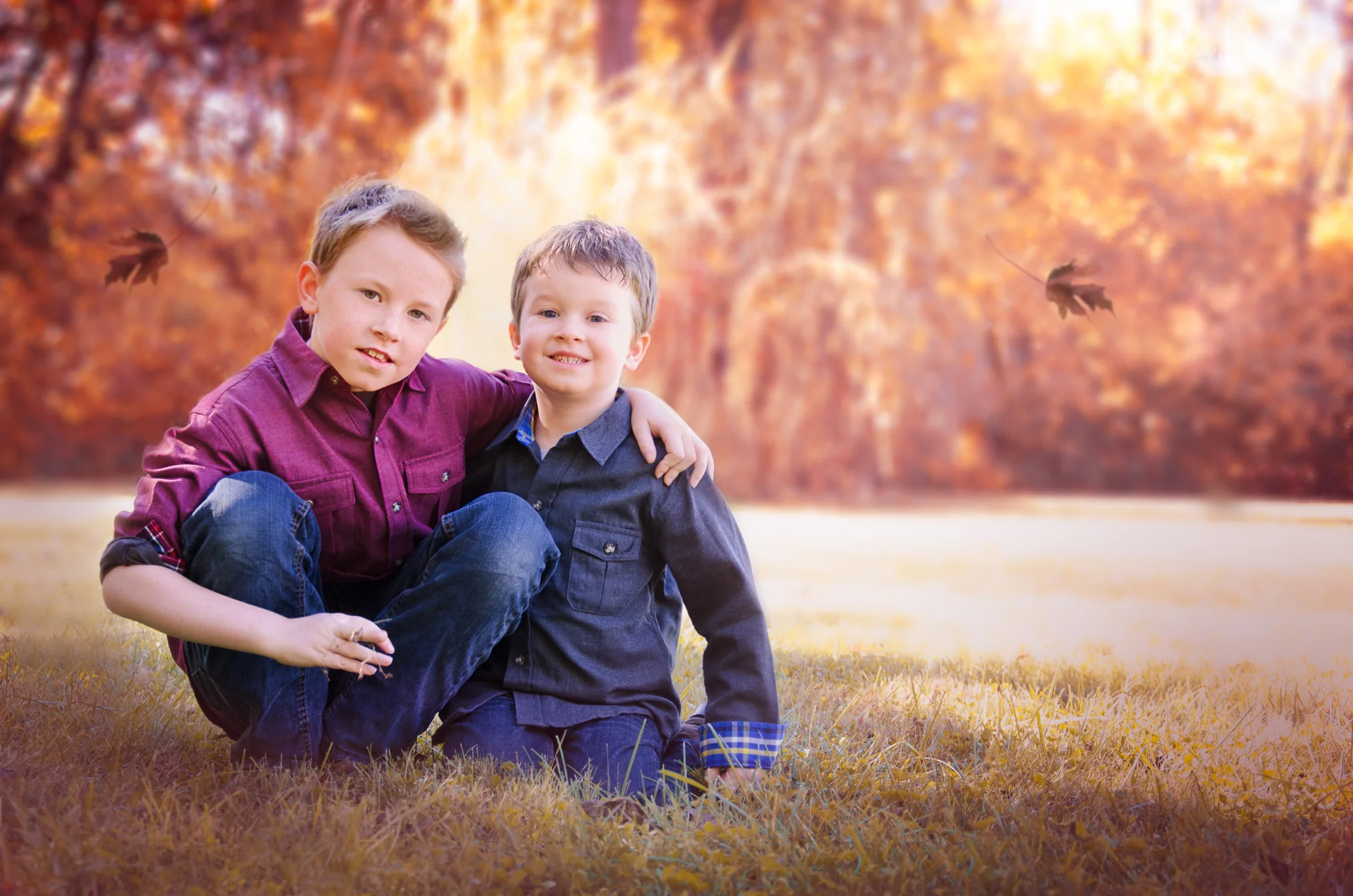 Fall family session at the farm (Kansas City Family Photographer)