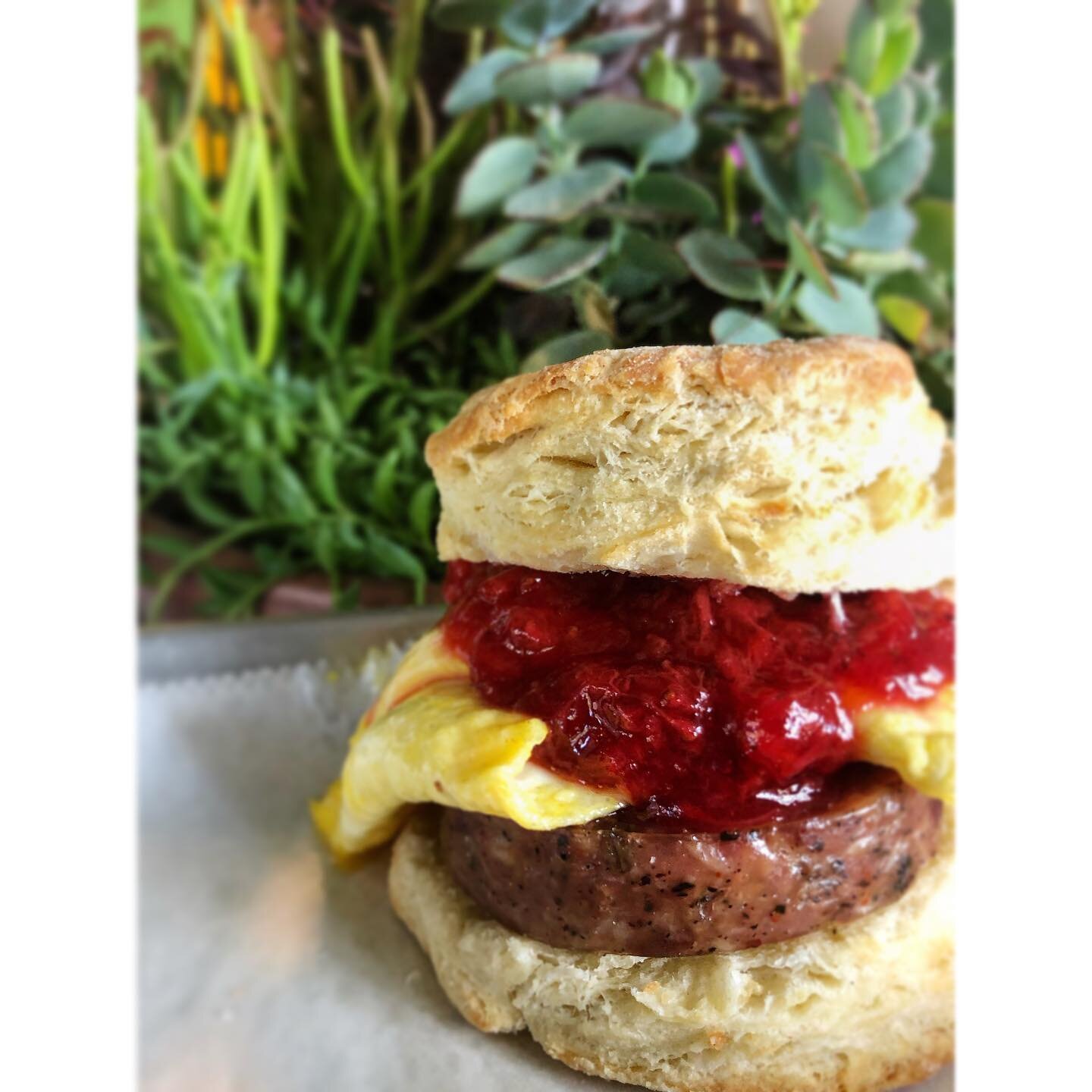 Thou shalt not sleep on strawberry season in GA. Fresh made jam avail for those biscuit sammies while in season (try it with @pinestreetmarket chicken sausage). 

Avail for pick up or delivery!

#brunch #breakfast #breakfastofchampions #strawberries 