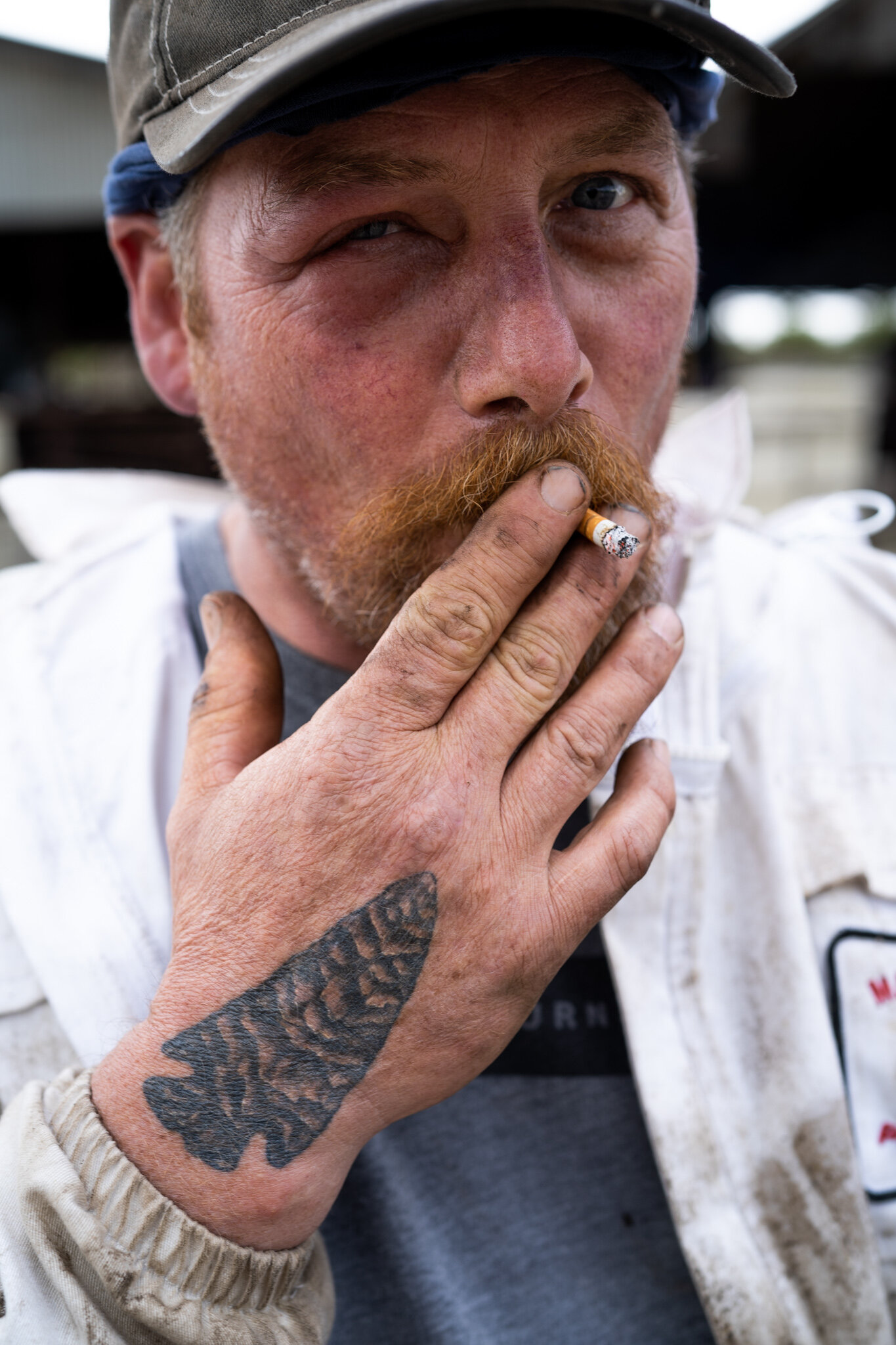 Steve with a sting on the eye