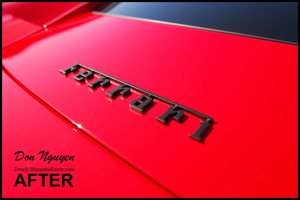 Ferrari 458 Coupe Plasti Dip Matte Black Badges/Emblems