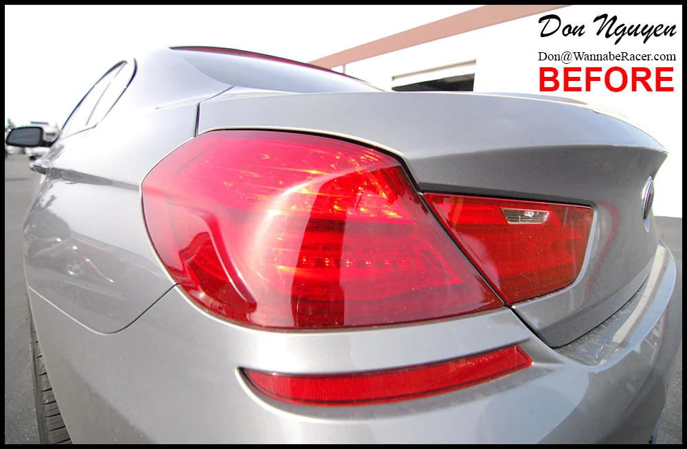 BMW F06 650i Gran Coupe Smoke/Tinted Tail Lights and Gloss Black Roof