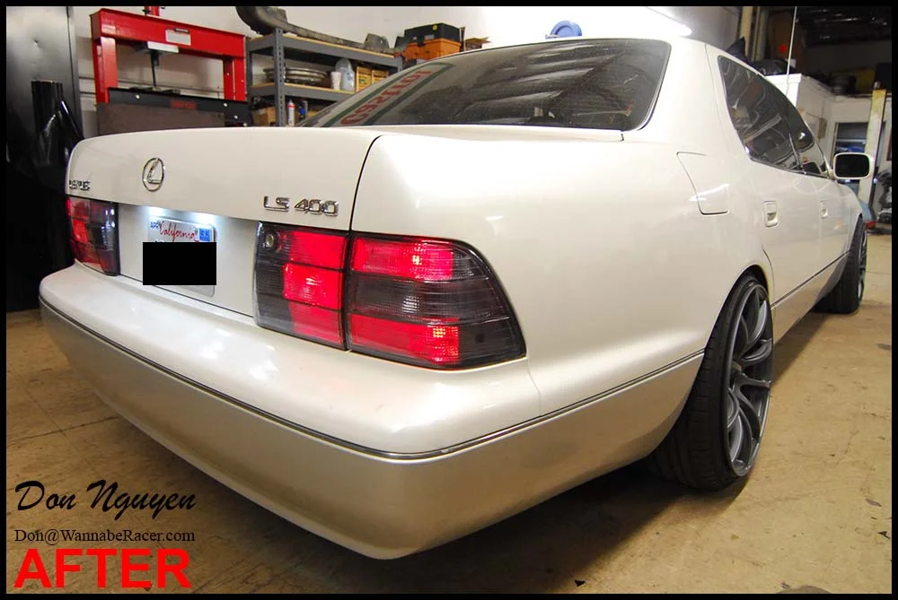 Lexus LS400 Sedan Tinted Tail Lights Car Wrap — WANNABERACER WRAPS
