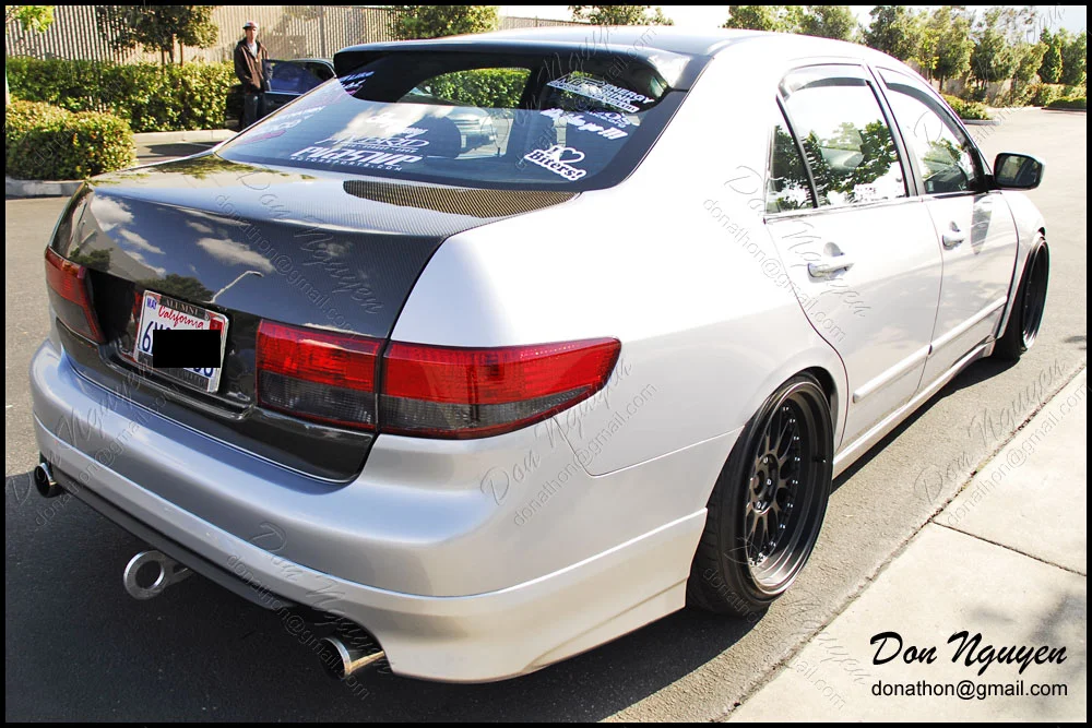 Honda Accord Gloss Black Roof Vinyl Car Wrap — WANNABERACER WRAPS