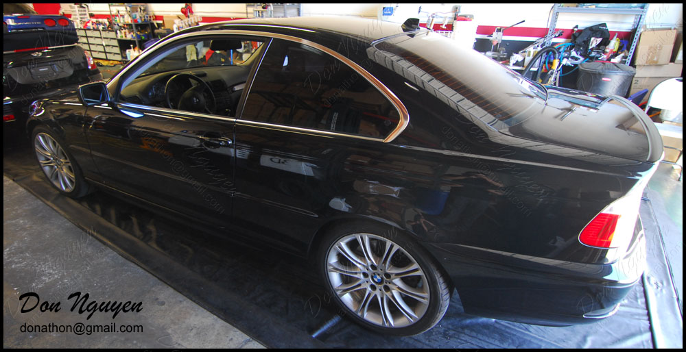 Bmw 330i E46 Sedan Matte Black Window Trim Vinyl Car Wrap Wannaberacer Wraps
